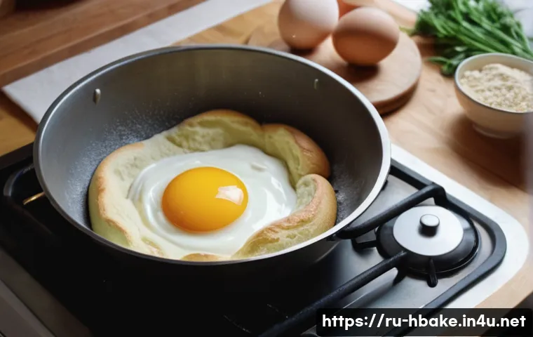 홈베이킹 슈크림 빵 레시피 - **Choux Pastry in the Making: From Raw to Rising**
    A high-angle, cinematic shot in a warm, rusti...